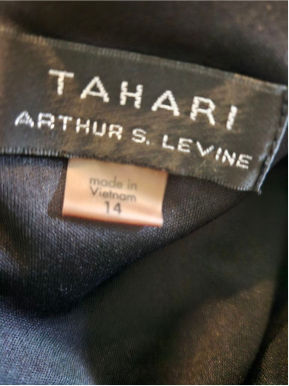 Women's TAHARI ARTHUR S. LEVINE Black Sleeveless Jumpsuit Size 14 - Picture 3 of 9